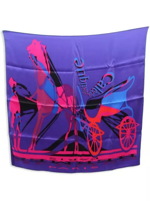 Hermes 2010s Carre 70 Caleche Elastique Paris scarf Women 0113